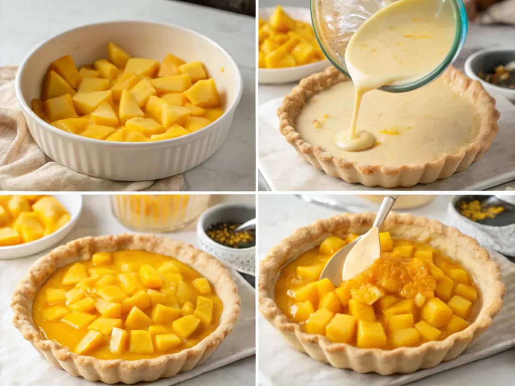 Assembling le Mango Pie