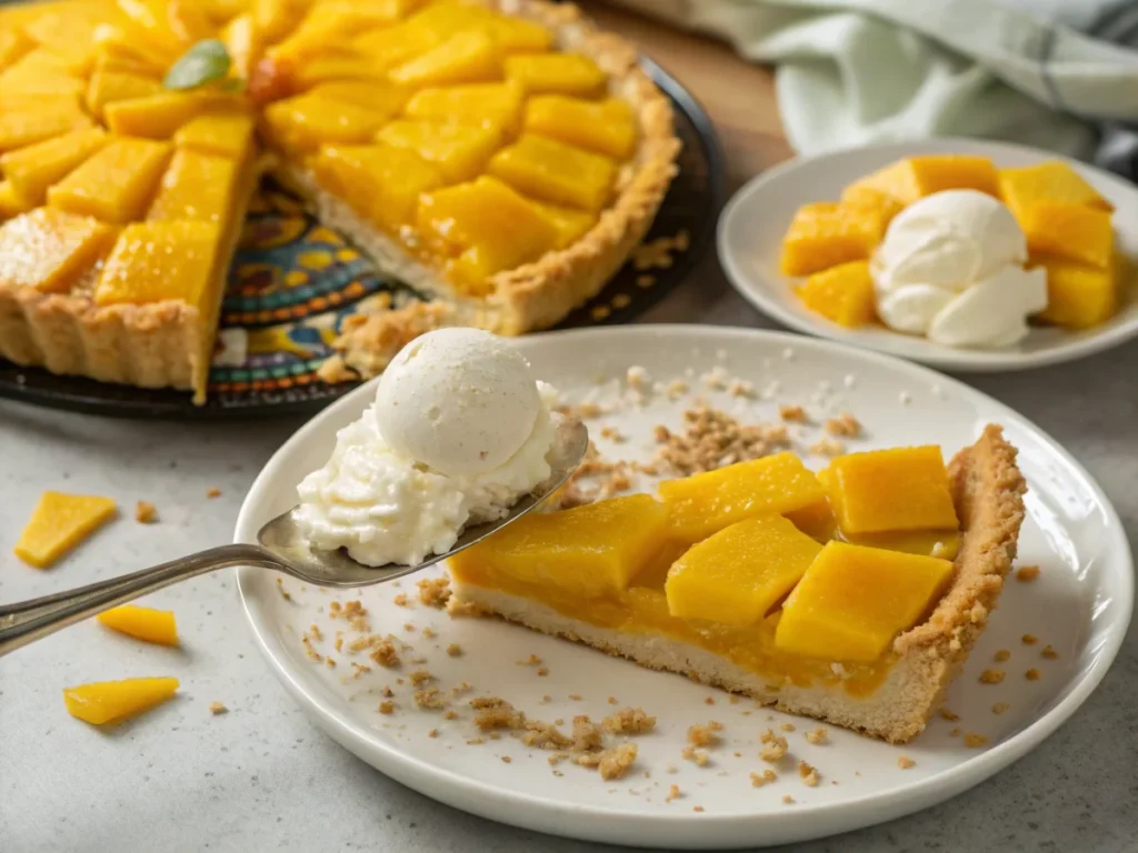 Serving le Mango Pie